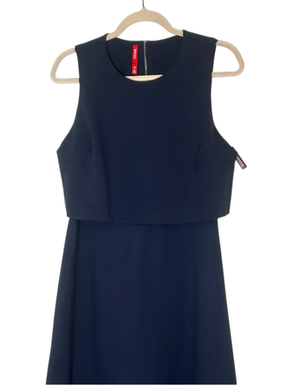 SPANX Ponte Sleeveless Midi Dress- NAVY BLUE- Size Large - Picture 5 of 13